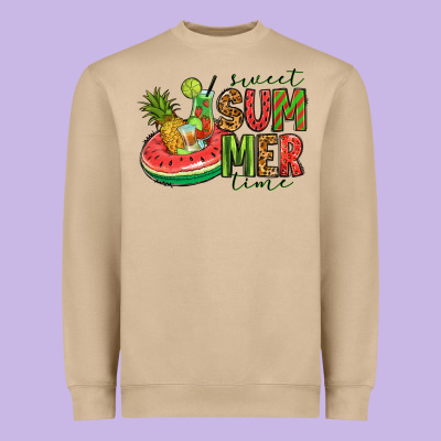 Sweet Summer Time Heavyweight Sweatshirt Designed By Jasminsmagicworld