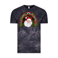 Cloud Black santa rainbow Vintage Tee - JahusDesignShop