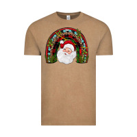 Vintage Coffee santa rainbow Vintage Tee - JahusDesignShop