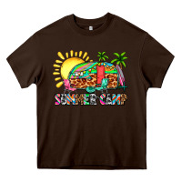Chocolate Brown summer camp Heavy Core Tee - Zillion Design Studio