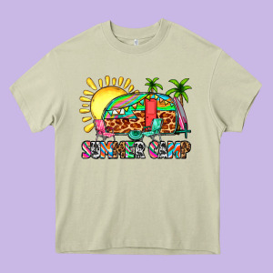 Summer Camp Heavy Core Tee Designed By Zillion Design Studio