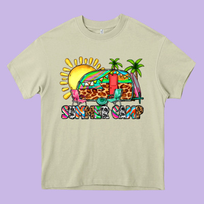 Summer Camp Heavy Core Tee Designed By Zillion Design Studio