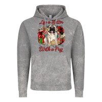 Cloud Rock Christmas life is better with a pug Vintage Hoodie - JahusDesignShop