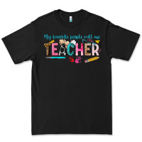 Black my favorite people call me teacher Premium Tee - texasbilliewilder