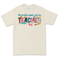Bone my favorite people call me teacher Premium Tee - texasbilliewilder