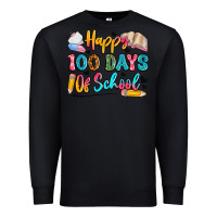 Black happy 100 days of school Premium Sweatshirt - Artiststas
