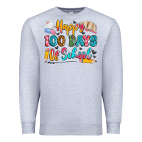 Heather Grey happy 100 days of school Premium Sweatshirt - Artiststas