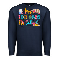 Navy happy 100 days of school Premium Sweatshirt - Artiststas