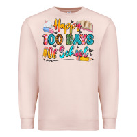 Pale Pink happy 100 days of school Premium Sweatshirt - Artiststas