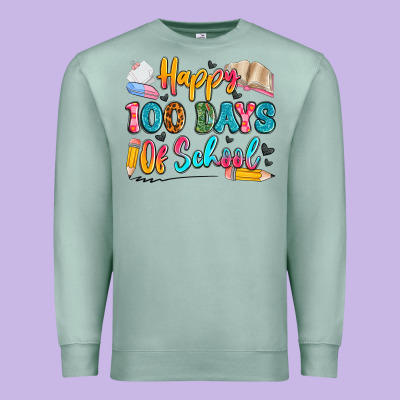 Happy 100 Days Of School Premium Sweatshirt Designed By Artiststas