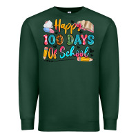 Sports Green happy 100 days of school Premium Sweatshirt - Artiststas