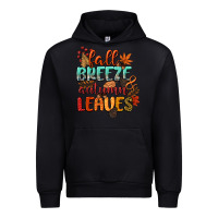 Black fall breeze and autumn leaves Urban Hoodie - CowGirlArtShop