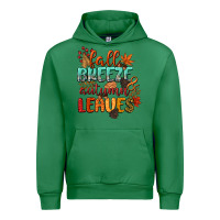 Emerald fall breeze and autumn leaves Urban Hoodie - CowGirlArtShop