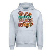 Heather Grey fall breeze and autumn leaves Urban Hoodie - CowGirlArtShop