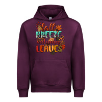 Mauve Wine fall breeze and autumn leaves Urban Hoodie - CowGirlArtShop