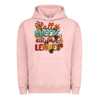 Pigment Salmon fall breeze and autumn leaves Urban Hoodie - CowGirlArtShop