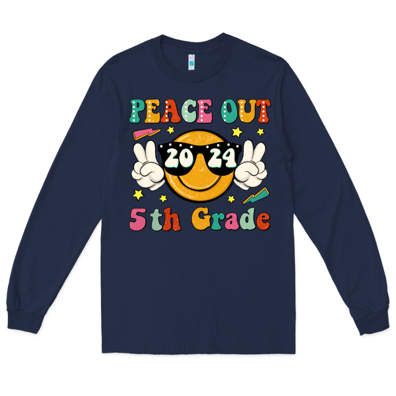 Peace Out 2024 5th Grade Long Sleeve Tee by JahusDesignShop | Teevron