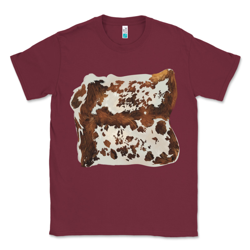 Hand Drawn Cowhide Cow Fur Classic Tee by BarkalooDesign | Teevron