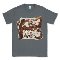 Charcoal Heather hand drawn cowhide cow fur Classic Tee - BarkalooDesign