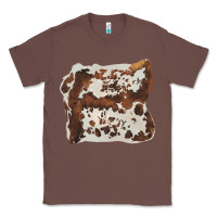 Chestnut hand drawn cowhide cow fur Classic Tee - BarkalooDesign