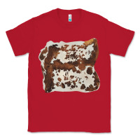 Red hand drawn cowhide cow fur Classic Tee - BarkalooDesign