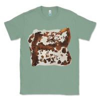 Sage hand drawn cowhide cow fur Classic Tee - BarkalooDesign