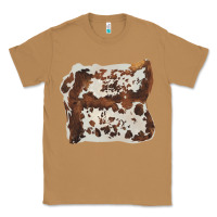 Toasted Coconut hand drawn cowhide cow fur Classic Tee - BarkalooDesign