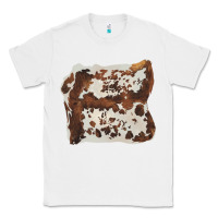 White hand drawn cowhide cow fur Classic Tee - BarkalooDesign