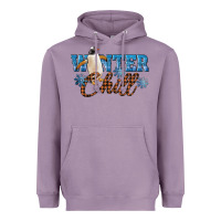 Lavender Winter Chill Penguin Heavyweight Hoodie - LillyAllenDesigns