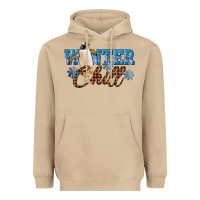 Mushroom Winter Chill Penguin Heavyweight Hoodie - LillyAllenDesigns
