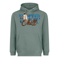 Sage Winter Chill Penguin Heavyweight Hoodie - LillyAllenDesigns