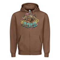 Chestnut southern nana western flowers Zipper Hoodie - NancyCooperArtShop