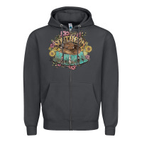 Smoke southern nana western flowers Zipper Hoodie - NancyCooperArtShop