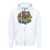 White southern nana western flowers Zipper Hoodie - NancyCooperArtShop