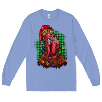 Colony Blue christmas rooster Long Sleeve Tee - BarkalooDesign