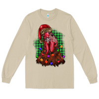 Mushroom christmas rooster Long Sleeve Tee - BarkalooDesign