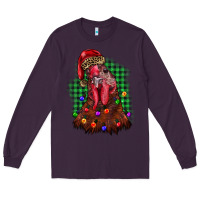 Plum christmas rooster Long Sleeve Tee - BarkalooDesign
