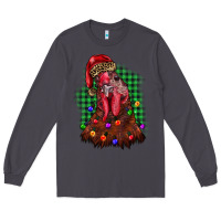 Smoke christmas rooster Long Sleeve Tee - BarkalooDesign