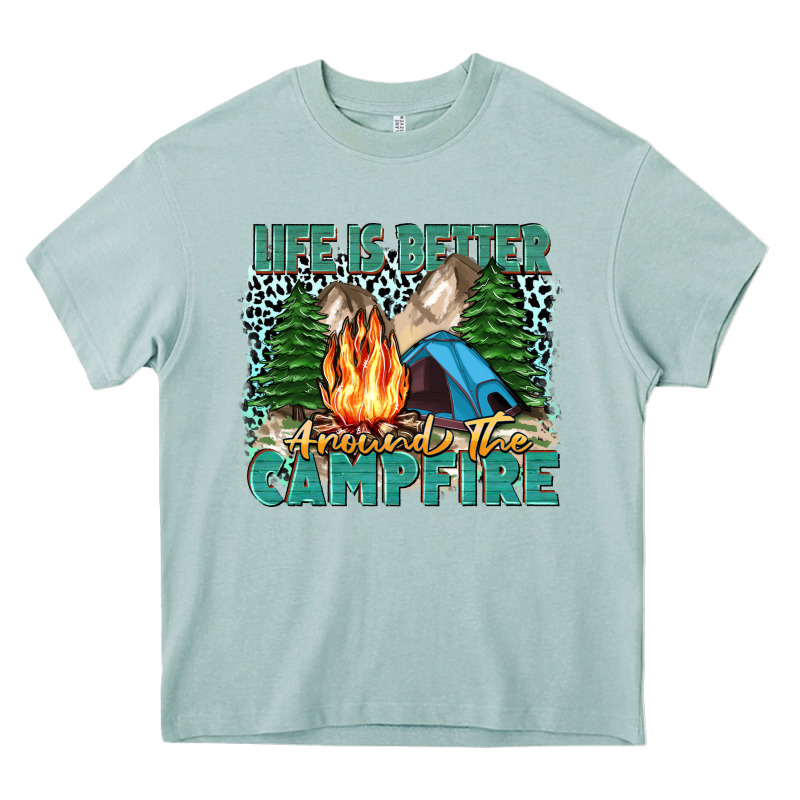 Life Is Better Around The Campfire Heavy Core Tee by Zillion Design Studio | Teevron