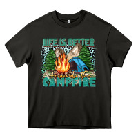 Asphalt life is better around the campfire Heavy Core Tee - Zillion Design Studio