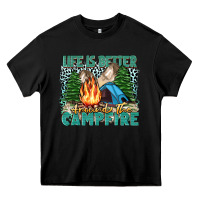 Black life is better around the campfire Heavy Core Tee - Zillion Design Studio