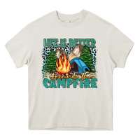Cream life is better around the campfire Heavy Core Tee - Zillion Design Studio