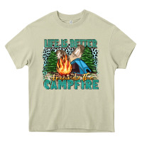Mossy life is better around the campfire Heavy Core Tee - Zillion Design Studio