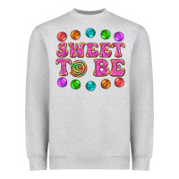 Heather Grey sweet to be candy Heavyweight Sweatshirt - AdoDesignShop