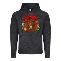 Vintage Black christmas red angus Vintage Hoodie - JahusDesignShop