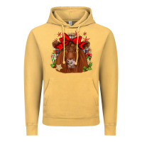 Vintage Mustard christmas red angus Vintage Hoodie - JahusDesignShop