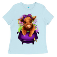 Baby Blue Halloween Heifer Ladies Tee - RanaPortraitStore