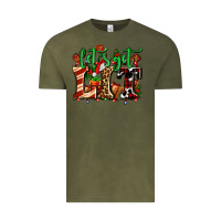Vintage Olive lets get lit with Christmas Vintage Tee - AdoDesignShop