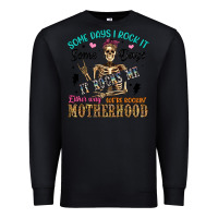Black some days i rock it some days it rocks me either w Premium Sweatshirt - Artiststas