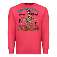 Cardinal some days i rock it some days it rocks me either w Premium Sweatshirt - Artiststas